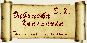 Dubravka Kočišević vizit kartica